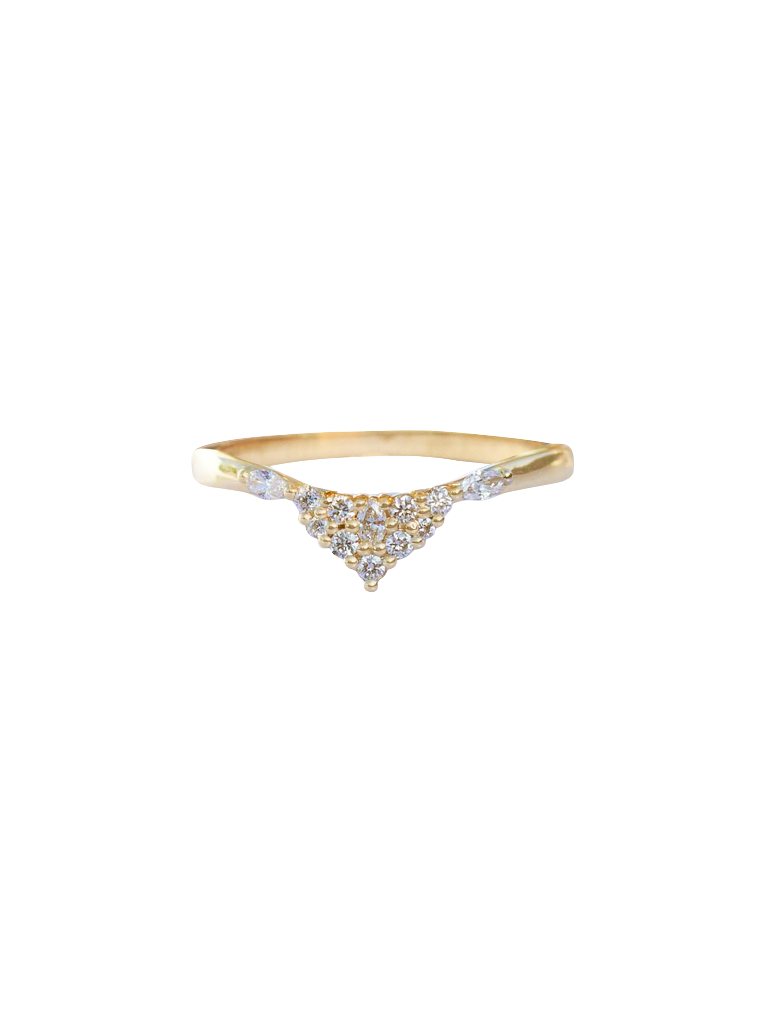 Maori diamond crown ring